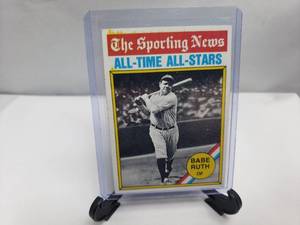 lot 83 image: Babe Ruth Topps All-Time All-Stars No. 345