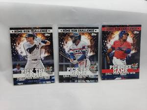 lot 85 image: Lot of 3 Topps Home Run Challenge Cards Jose Ramirez, Luis Robert, Joey Gallo