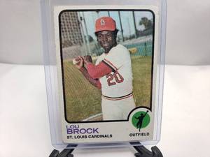 lot 89 image: Lou Brock 1973 Topps #320