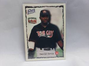 lot 97 image: David Ortiz Rookie Card Best #74 New Britain Rock Cats