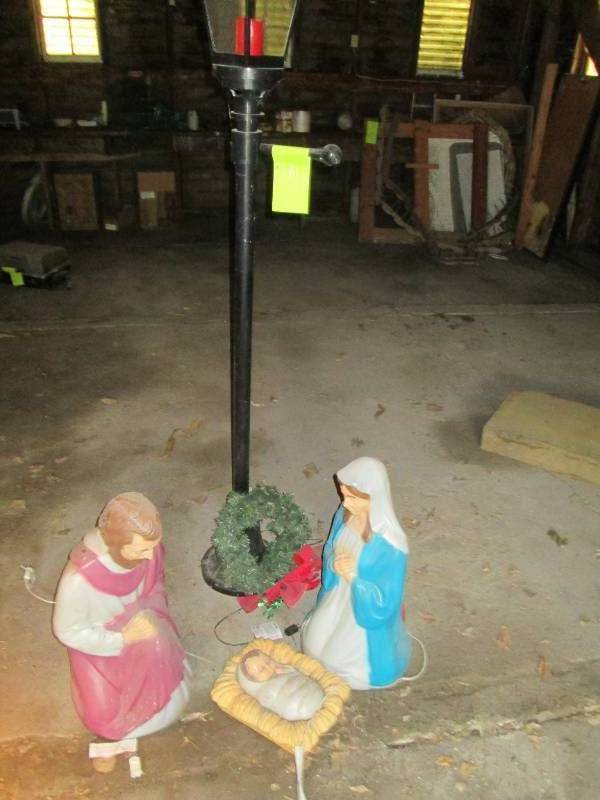 75 tall plastic yard lamp (see pho...