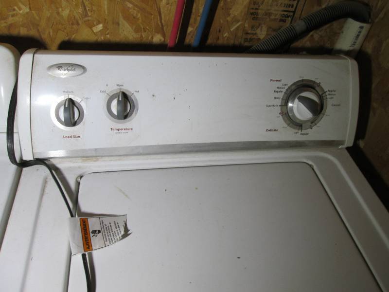 Whirlpool top load washer...