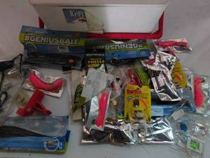 lot 77 image: Keep cool live bait cooler with tackle