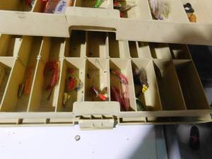 lot 78 image: Tackle box with tackle