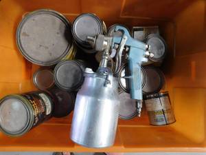 lot 93 image: Spray painter and paint
