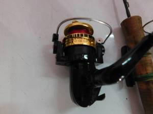lot 156 image: 3 ice fishing rod and reel combos