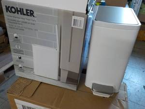 Kohler White Stainless Steel Step T...