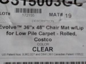 Evolve 36 x 48 Chair Mat with Lip ...