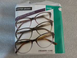 Foster Grant 3 pack 2.00 Readers an...