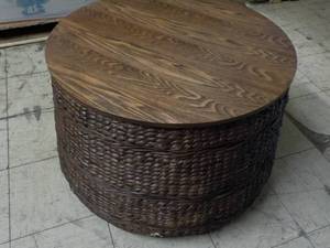 Wicker with Wood Top Coffee Tables...