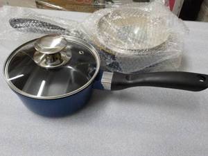 2 - 1.25 qt Ceramic Sauce Pans with...