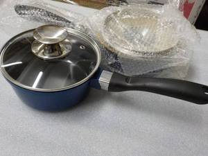 2 - 1.25 qt Ceramic Sauce Pans with...