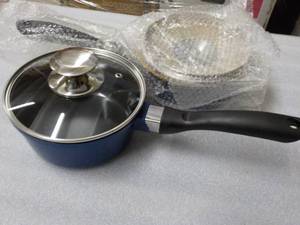 2 - 1.25 qt Ceramic Sauce Pans with...