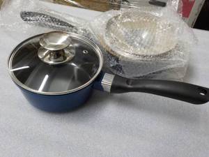 2 - 1.25 qt Ceramic Sauce Pans with...