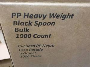 Case of 1000 Heavy Weight Black Pla...