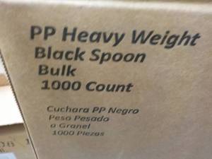Case of 1000 Heavy Weight Black Pla...