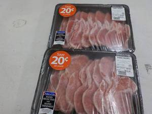 2 Frozen Pkgs Thin Pork Chops...