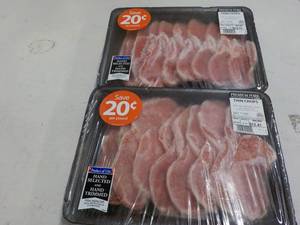 2 Frozen Pkgs Thin Pork Chops...