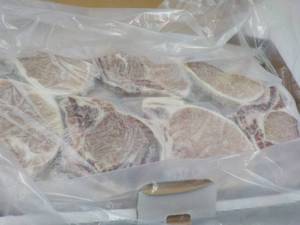 10 lb. Box Frozen Bone-In Pork Chop...