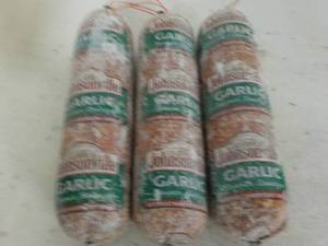3 Frozen Johnsonville Garlic Sausag...