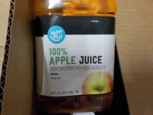 8 - 64 oz Happy Belly Apple Juice...