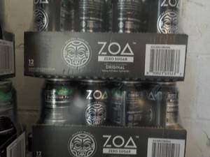 2 - 12 Packs ZOA Energy Drink Zero ...