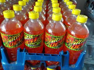 24 pack Mountain Dew Flamin Hot...