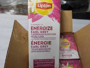 6 Boxes Lipton Energize Earl Grey B...