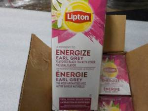 6 Boxes Lipton Energize Earl Grey B...