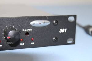 lot 15 image: Biamp Single Rack Space 301 Pro Audio 3-Channel Microphone  Mic Line Mixer with Power Supply