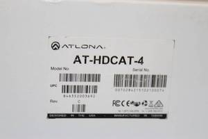 lot 100 image: Atlona AT-HDCAT-4 HDMI to HDBaseT Distribution Amplifier with 2 HDMI Inputs & 4 Long-Distance HDBaseT Outputs