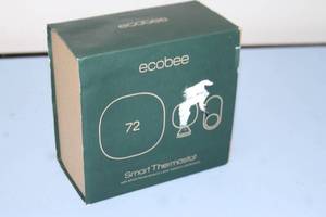 lot 42 image: EcoBee3 Eco Bee Smart Wi-Fi Thermostat - New - Model EB-STATE3LTVP2