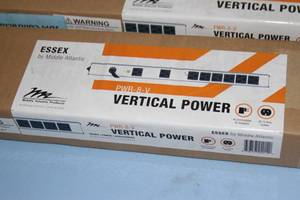 lot 33 image: Lot of 3 - New - Middle Atlantic  Essex 8-Outlet Vertically Mountable Power Strip  Distribution Unit