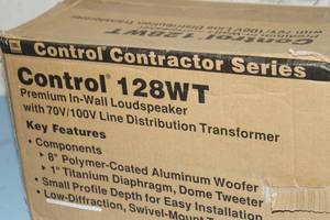 lot 34 image: JBL Professional Control 128WT Premium In-Wall Contractor Pro Audio Loudspeaker  Speaker