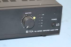 lot 43 image: TOA Electronics Model A-706 with Multiple Line  Mic Inputs - Pro Audio 60 Watt PA Mixer Amplifier