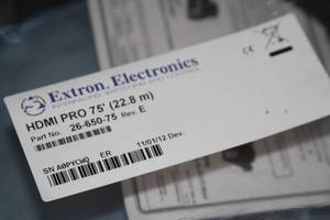 lot 48 image: New - Extron HDMI Pro Series 4K Premium High Speed 75 Cable - Part # 26-650-75