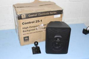 lot 57 image: JBL Professional Control 25-1 Indoor  Outdoor 2-Way Monitor Speaker - Black