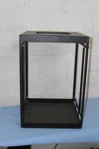 lot 64 image: Middle Atlantic Slim 5 Series Open Frame 4 Post Audio Video Equipment Rack Frame - 14 Rack Unit