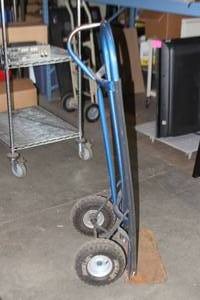lot 68 image: Heavy Duty Industrial 2-Wheel Two Wheel Hand Truck  Dolly with Pneumatic Wheels