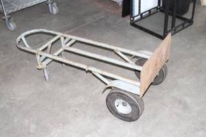 lot 69 image: Heavy Duty Industrial 2-Wheel Two Wheel Dolly  Hand Truck with Pneumatic Wheels