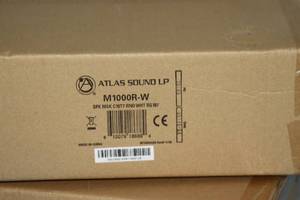 lot 86 image: Pair of NEW Atlas Sound M1000R-W 8 Dual Cone Pro Audio Sound Masking Speakers