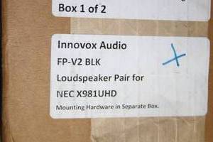 lot 113 image: HUGE LOT of NEW Innovox Audio Professional Soundbar Sound Bar Pro Audio Flatscreen Speaker Systems & Mounts