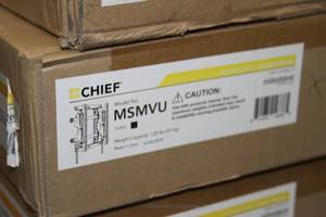 lot 133 image: Lot of 11 - New - Chief Fusion Micro-Adjustable Pull-Out Wall Mounts
