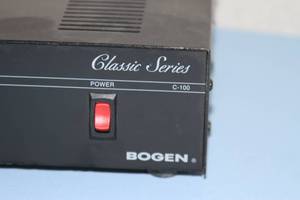 lot 149 image: Bogen C100 Classic Series Public Address PA 100-Watt Pro Audio Amplifier