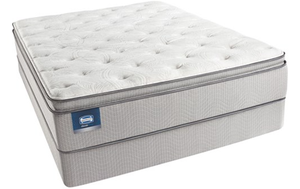 lot 9 image: Brand New Simmons Beautysleep 12.5 Plush Pillow Top Queen Mattress