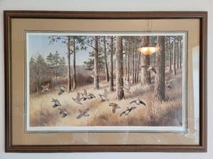 lot 40 image: Maynard Reece 1981 Framed Painting Print 42 x 29