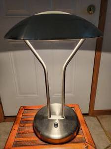 lot 53 image: Art Deco Chrome Steel Lamp 16