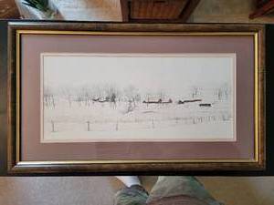 lot 60 image: Winter Framed Print 23x13