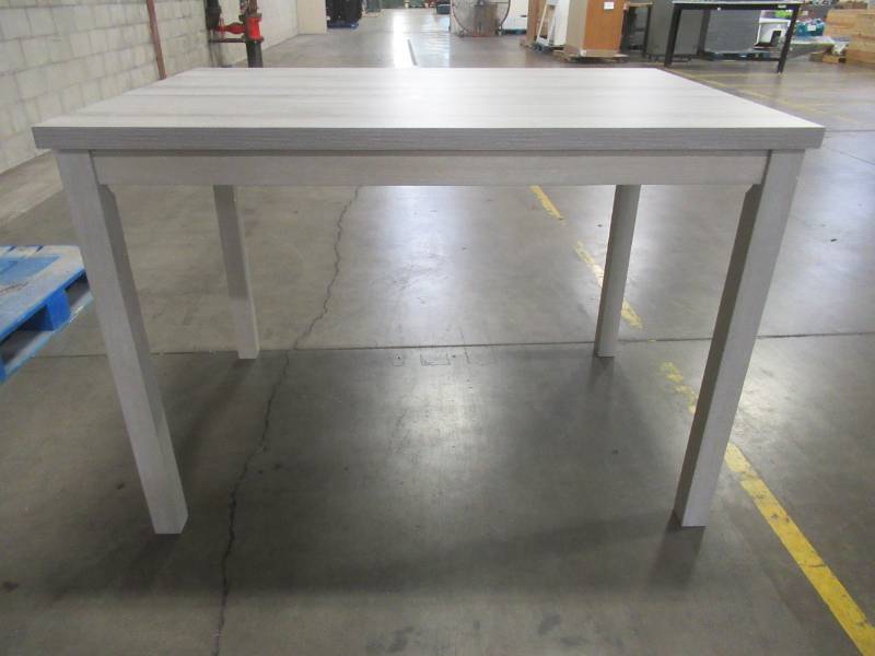 lot 436 image: CREATED FOR MACYs JGW FURNITURE  Wood Kitchen Table. In Like New Condition. Approximate Dimensions 52 x 35 12 x 36 Tall.