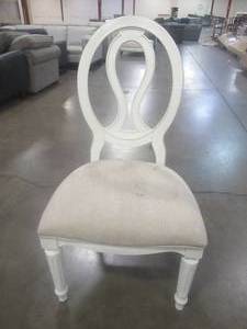 lot 113 image: CREATED FOR MACYs UNIVERSAL FURNITURE Upholstered Dining Balloon-Back, Side Chair. In Like New Condition. Nice and Comfortable.